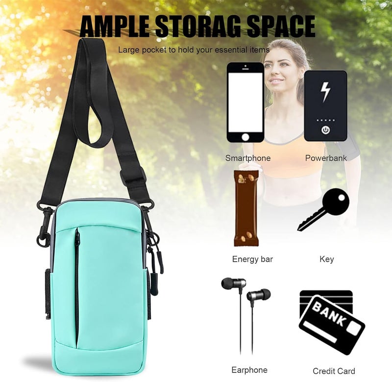MOVOYEE Phone Holder for Running Cell Phone Purse Crossbody Bags for Women Men Kids, iPhone 11 12 13 14 15 16e 16 Pro Max Xs Xr X 8 7 Plus SE Mini Galaxy Ultra Edge S25 S24 S23 S22 Note 20 Arm Bands - Image 4